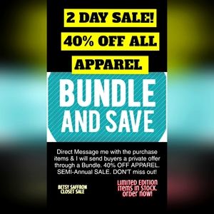 Bundle & Save! 2 day sale